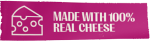 Made with 100% real cheese